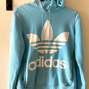 Adidas baby blue hoodie